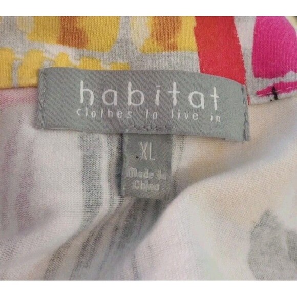 Habitat Clothes To Live In Top‎ Abstract Colorful Art To Wear Size Medium - Picture 3 of 5
